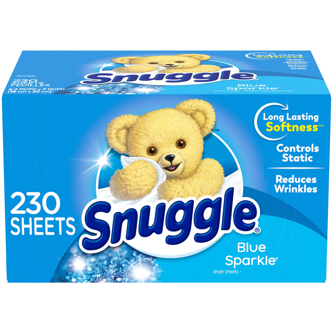 Snuggle Fabric Softener Dryer Sheets, Blue Sparkle, 230