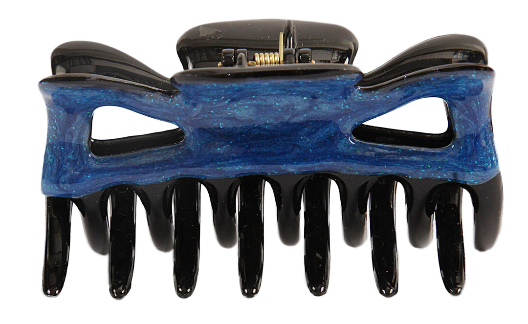 Blue Enamel : French Patented Decorated Claw Hand, Blue Enamel