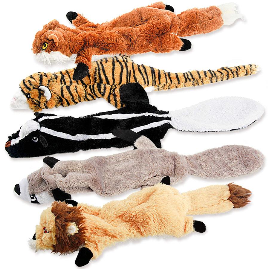 Dog Squeak Toys, No Stuffing Plush Dogs Chew Toy for Small Medium Large Breed Chewer Squeaky Pet Supplies Tough Durable Puppy Teething Chewing Interactive to Keep Them Busy Best Birthday Gift