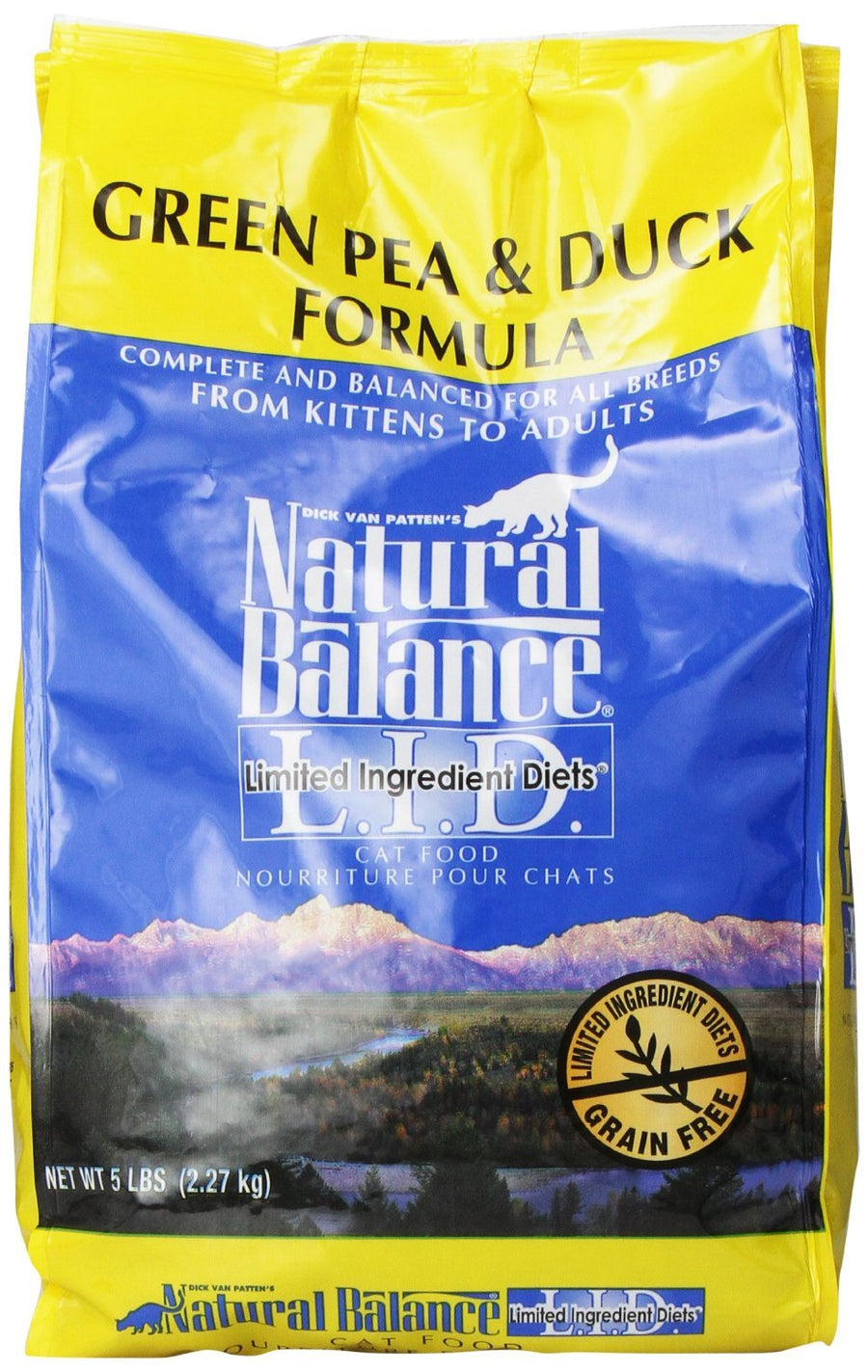 Limited Ingredient Diets Green Pea & Duck Formula Dry Cat Food, 5 lbs.