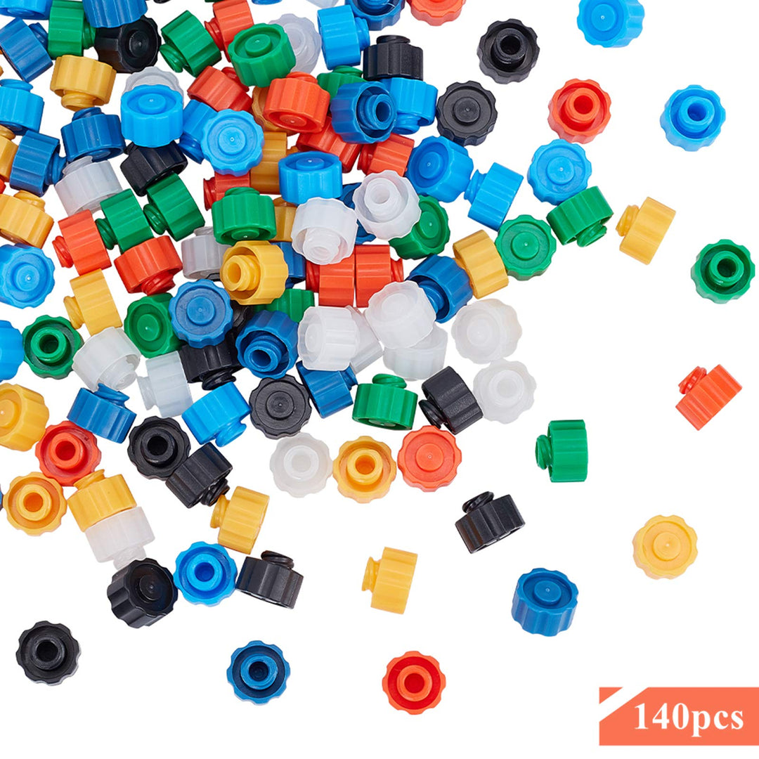 OLYCRAFT 140pcs Syringe Tip Caps Luer lock tip syringe,