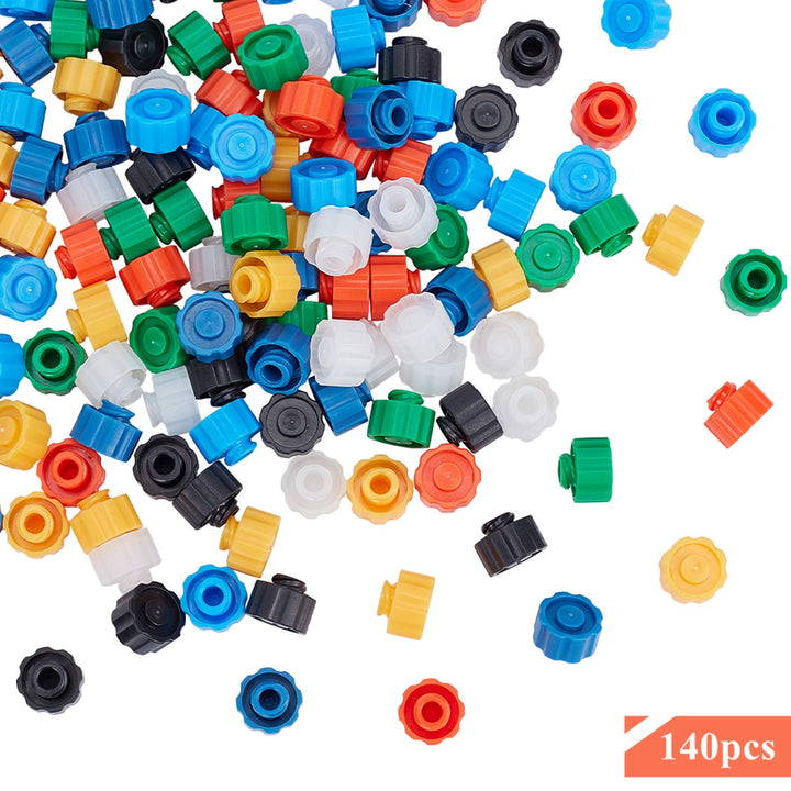 OLYCRAFT 140pcs Syringe Tip Caps Luer lock tip syringe,