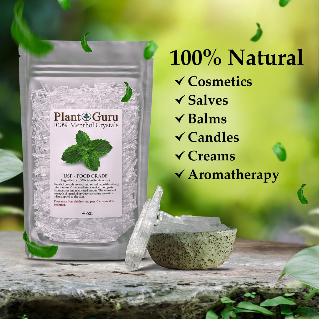 MENTHOL CRYSTALS Mentha Arvensis 100% PURE USP Grade 4 