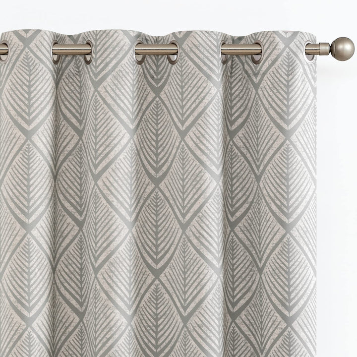 jinchan 80% Blackout Curtains for Living Room, Geometri