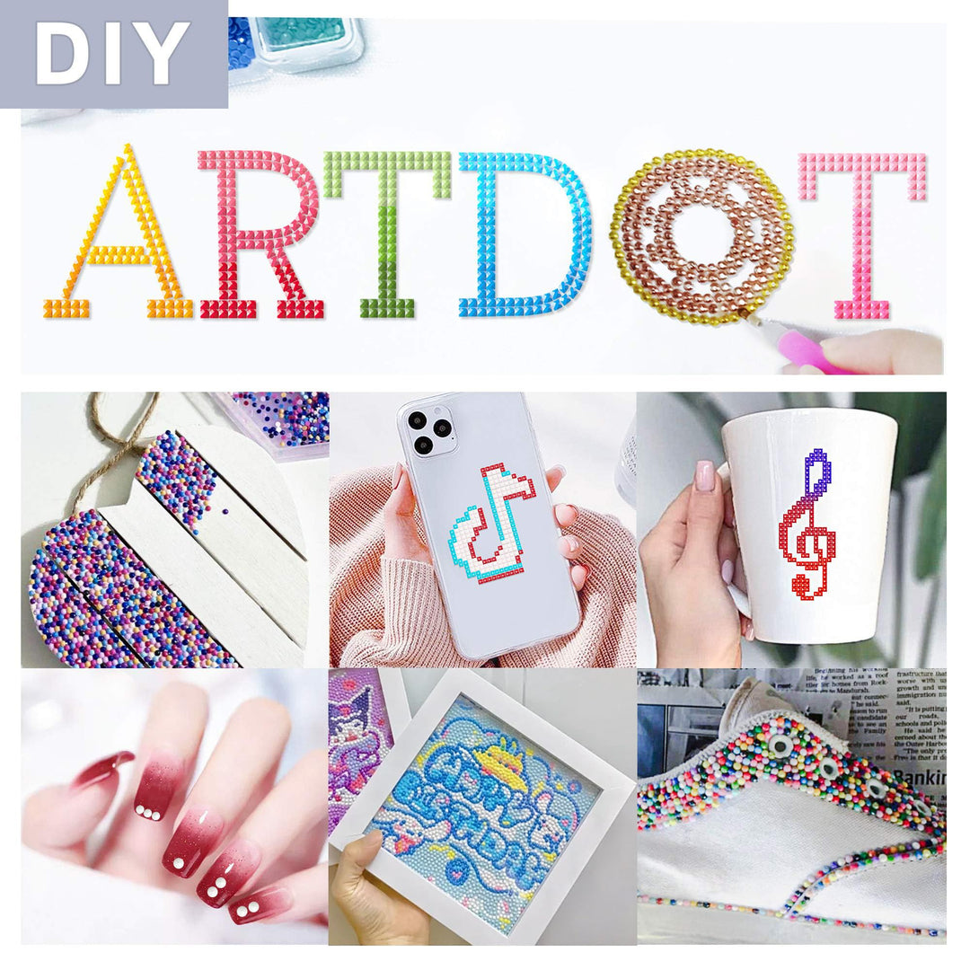 Beads for Diamond Painting Kit, 89000 Pieces 445 Colors Drills Sparkle Diamonds for Nails Diamond Art Crafts (Square Beads 200 pcs per Bag)
