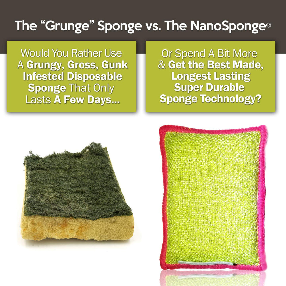 Nano Sponge Kitchen Cleaning Sponges. Everyday, Medium 
