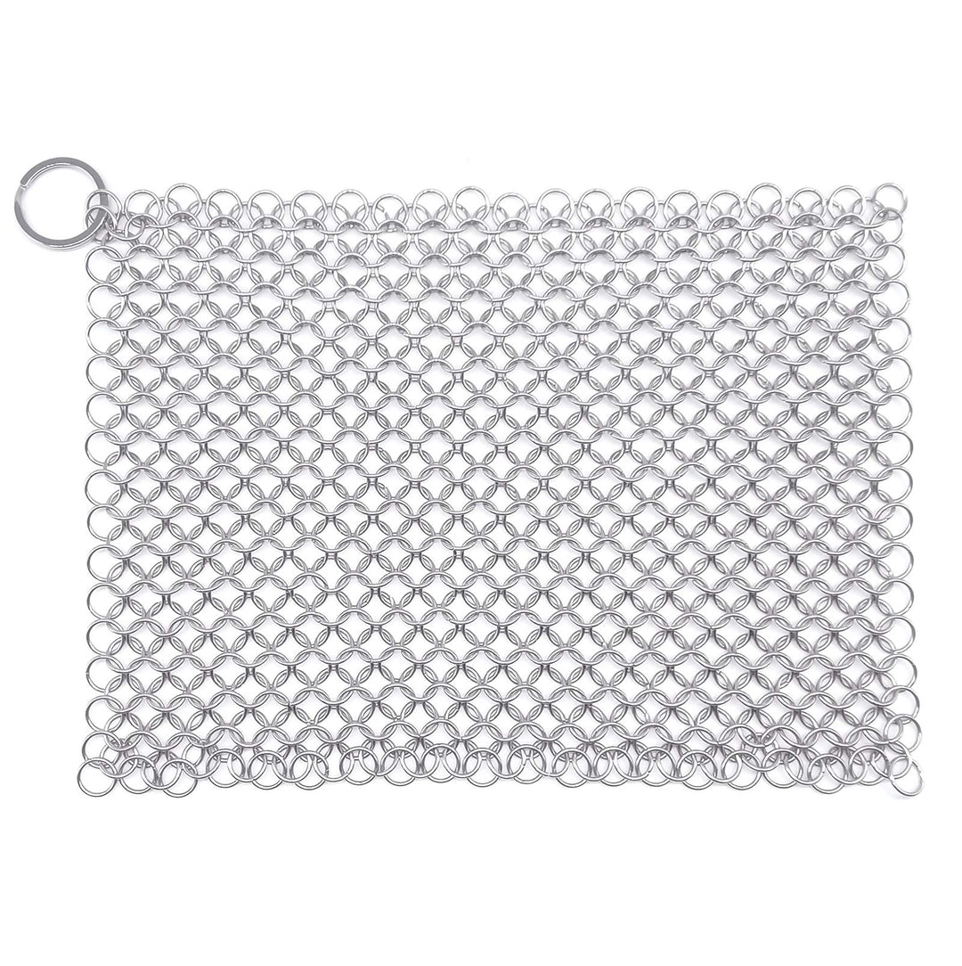 WFRX Stainless Steel Cast Iron Cleaner,8x6 Large Chainm