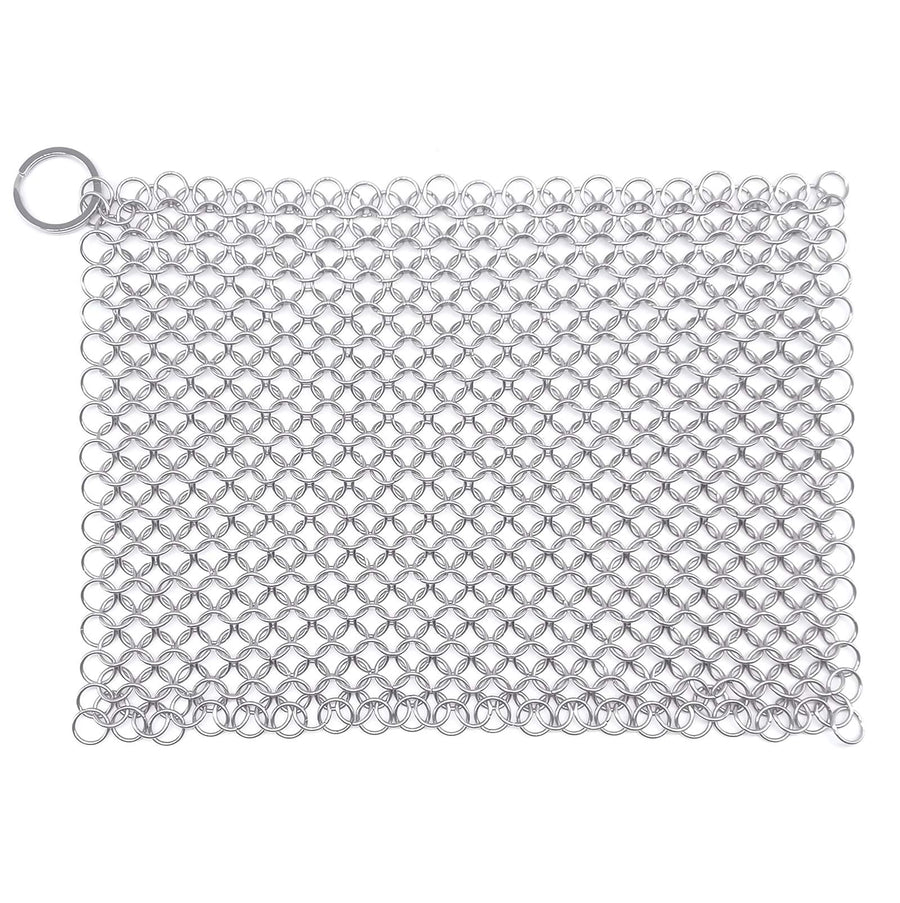 WFRX Stainless Steel Cast Iron Cleaner,8x6 Large Chainm