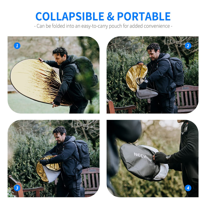 NEEWER 43 Inch/110 Centimeter Light Reflector Diffuser 