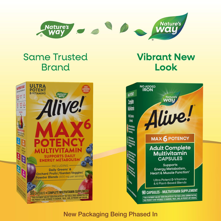 Nature&#39;s Way Alive Max6 Potency Adult Complete 