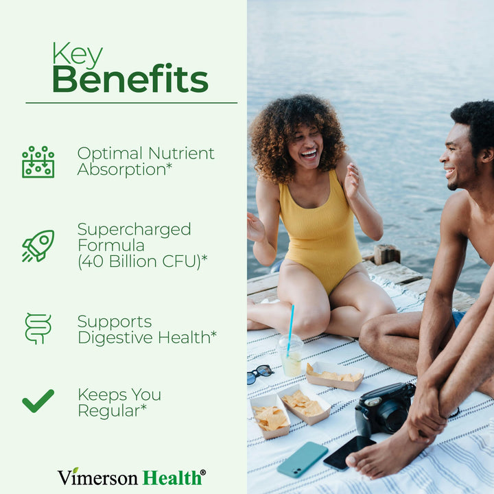 Probiotic 40 Billion CFU - Bifidus Probiotics (Probióticos) and Daily Immune Balance Probiotics for Gut and Digestive Health - 4 Clinically-Studied Strains - Shelf Stable - Dairy &amp; Soy-Free - Non-GMO