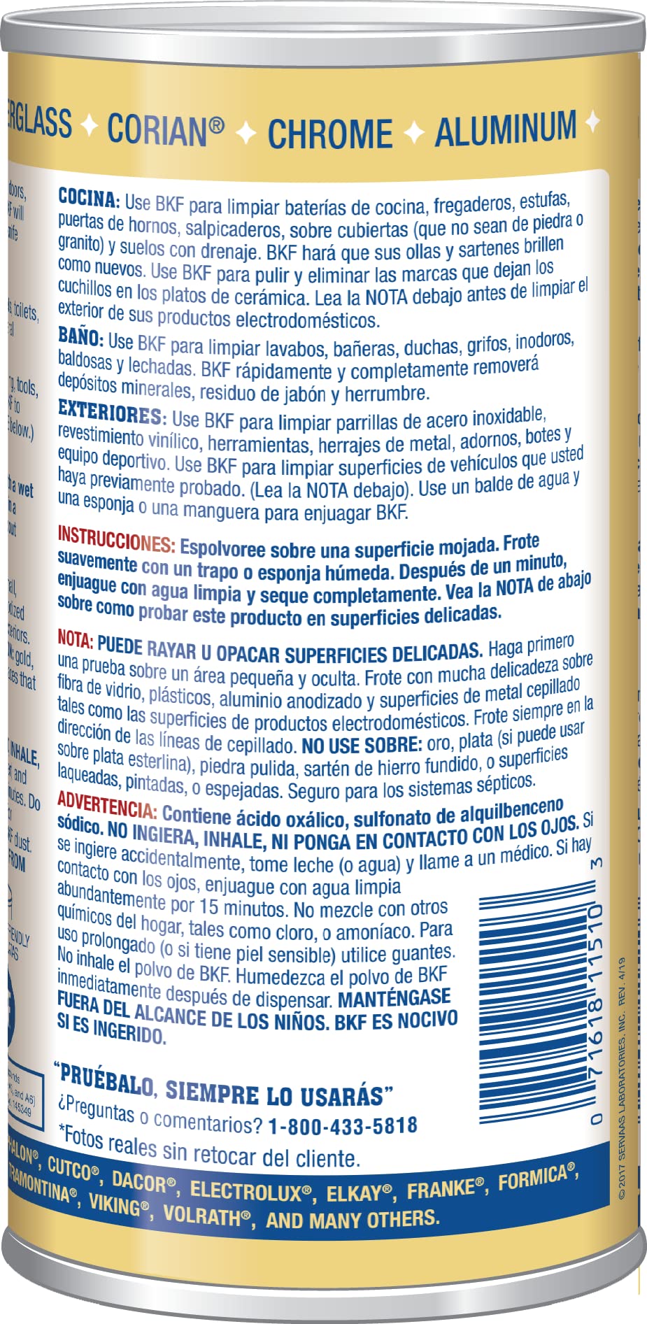 Bar Keepers Friend Powder Cleanser 12 Oz - Multipurpose