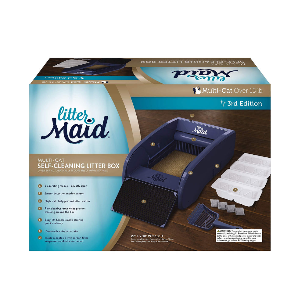 Multi-Cat Self-Cleaning Litter Box