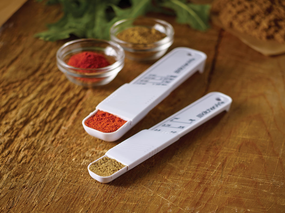 KitchenArt Adjust-A-Teaspoon and Tablespoon, White