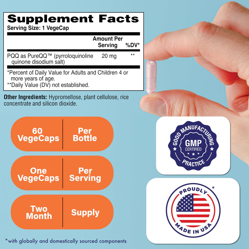 Health Thru Nutrition PQQ 20mg 60 Servings Pyrroloquino