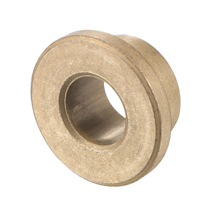 Flange Sleeve Bearings 10mm Bore 16mm OD 10mm Length 22mm Flange Dia 3mm Flange Thickness Sintered Bronze Self-Lubricating Bushing 4pcs