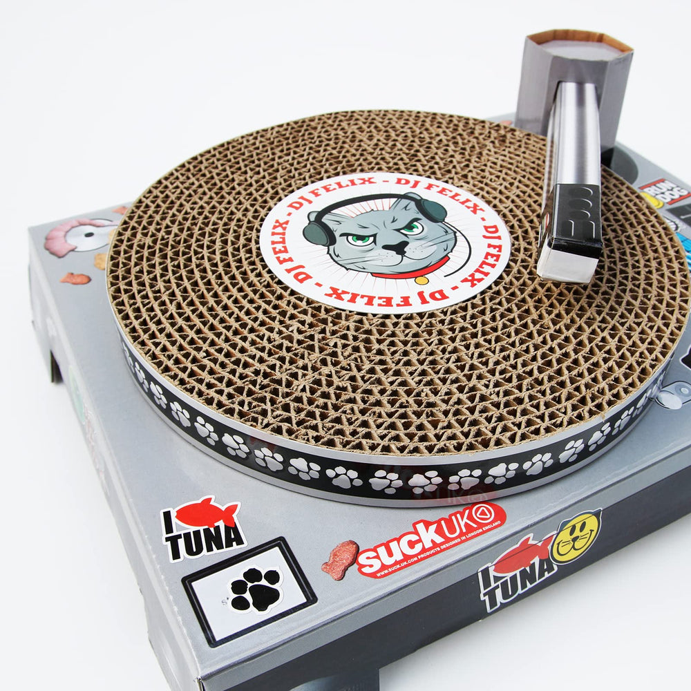 | Cat Scratcher DJ Decks | Cardboard Cat Scratchers | Funny Cat Scratching Board | Cat Scratching Mat | Interactive Cat Toy & Kitten Toys | Cat Furniture | Cat Gifts | Novelty Gifts for Cats
