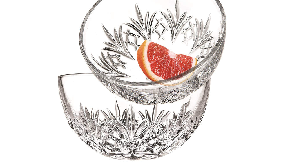 Bowl Set - Crystal Mini Prep Bowls, Dip, Dessert, Bar Snack Dish Bowls - 5oz, Set of 4
