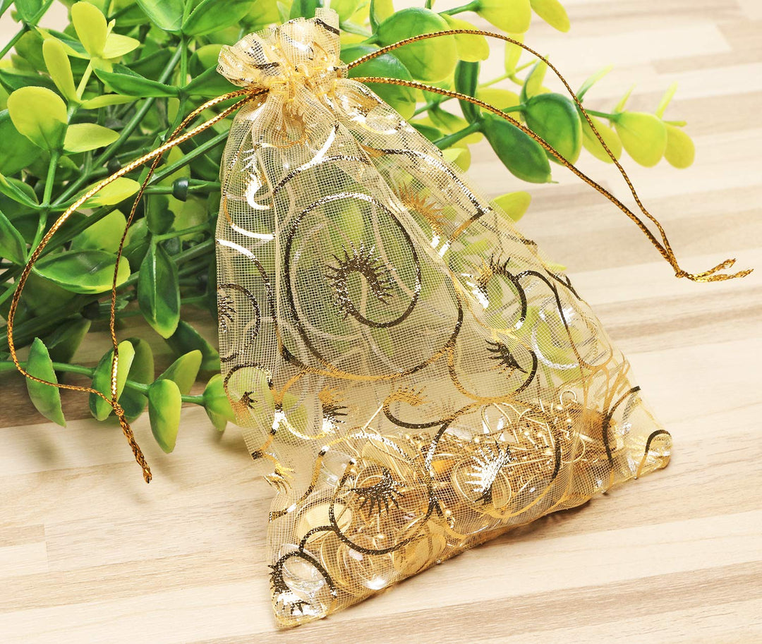Shapenty 50PCS Organza Gift Bags Wedding Favor Candy Bu