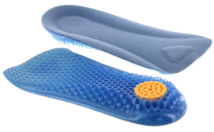 Honeycomb Shaped Gel Elevator Shoes Half Insole For Men