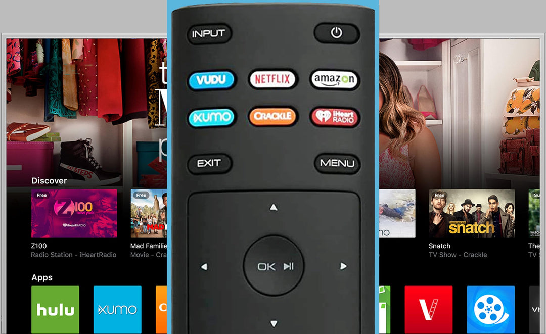 Universal XRT136 Remote Control Works for All Vizio Sma