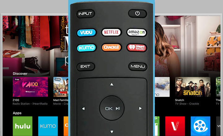 Universal XRT136 Remote Control Works for All Vizio Sma