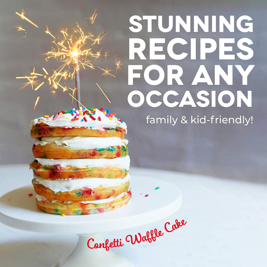 DASH Wonderful Mini Waffles Recipe Book with Gluten, Vegan, Paleo, Dairy + Nut Free Options, Over 80+ Easy to Follow Guides, Cookbook