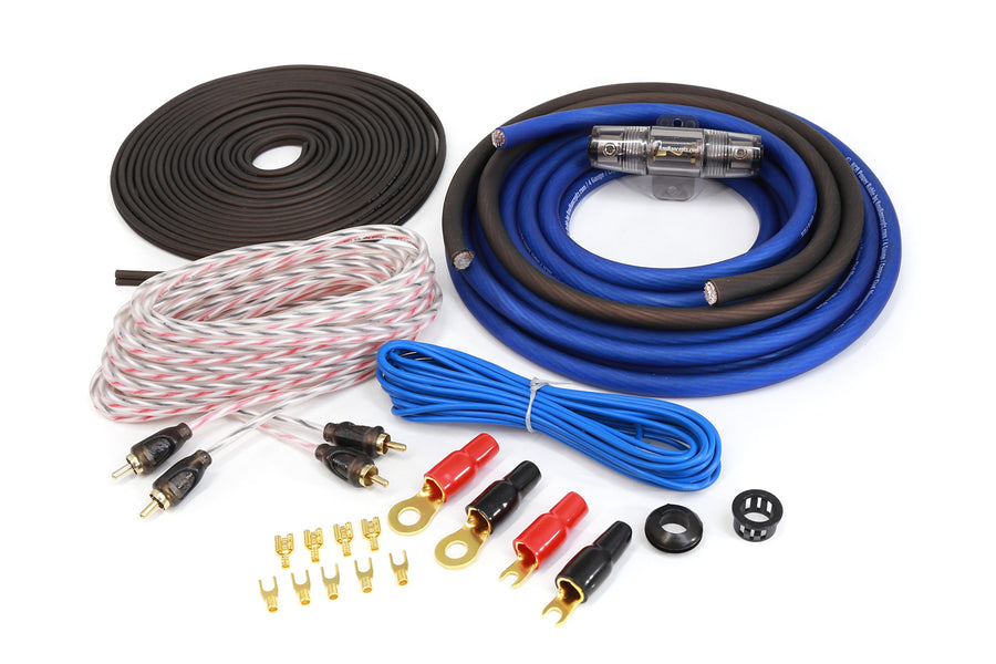 KCA Complete Oversized 4 Gauge 2 Channel Subwoofer Amp Installation Wiring Kit