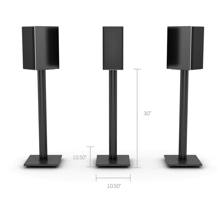 Atlantic Bookshelf Speaker Stands - Steel Construction,