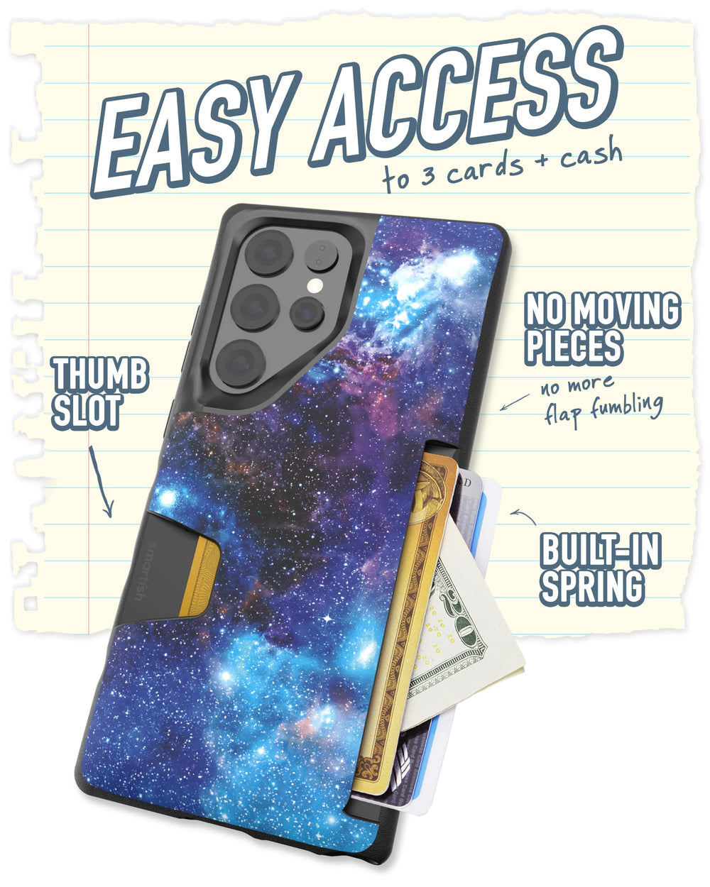 Smartish Galaxy S22 Ultra Wallet Case - Wallet Slayer V