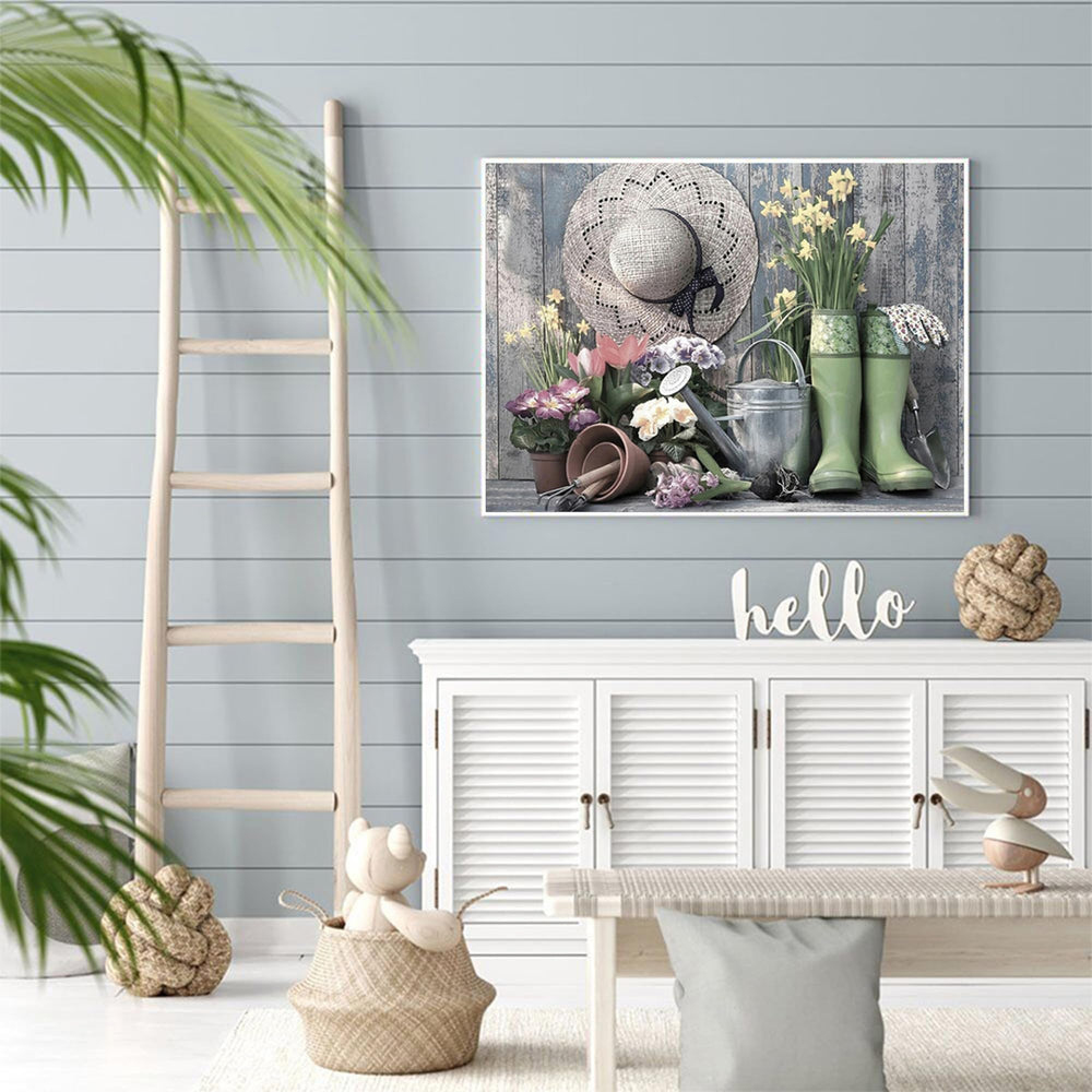 Diamond Art Painting Kit for Adults & Kids 5D Dots Waterfall Full Drill Round Gem Jewel Nature Water Wheel Fall Picture Wall Home Decoration (11.8 x 15.7 inch)…