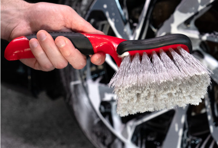 Mothers Car Wash Brush, Wheel and Fender Brush, Short H