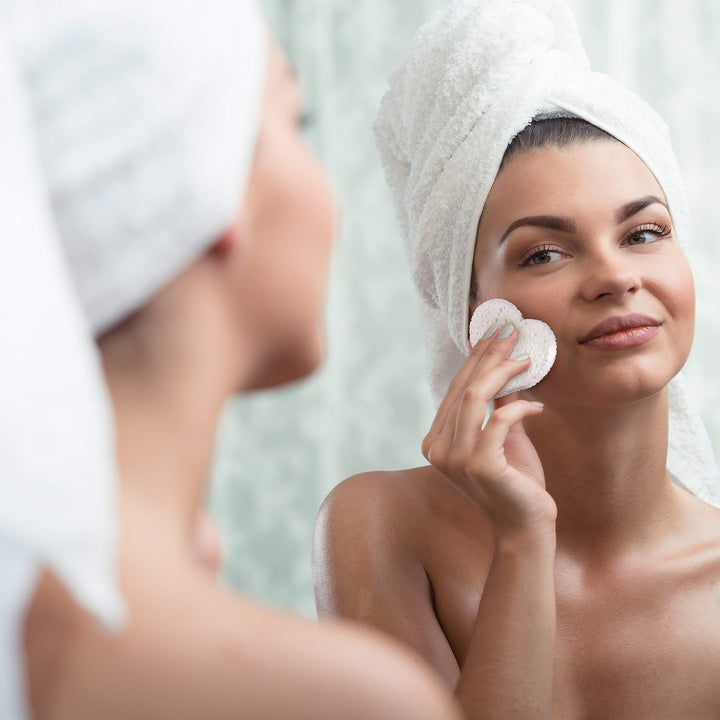 Compressed Facial Sponges for Sensitive Skin Natural Cellulose Sponge for Face Cleansing Exfoliating and makeup removal, Professional use Deep clean and hypoallergenic 80 count - Alba Pura