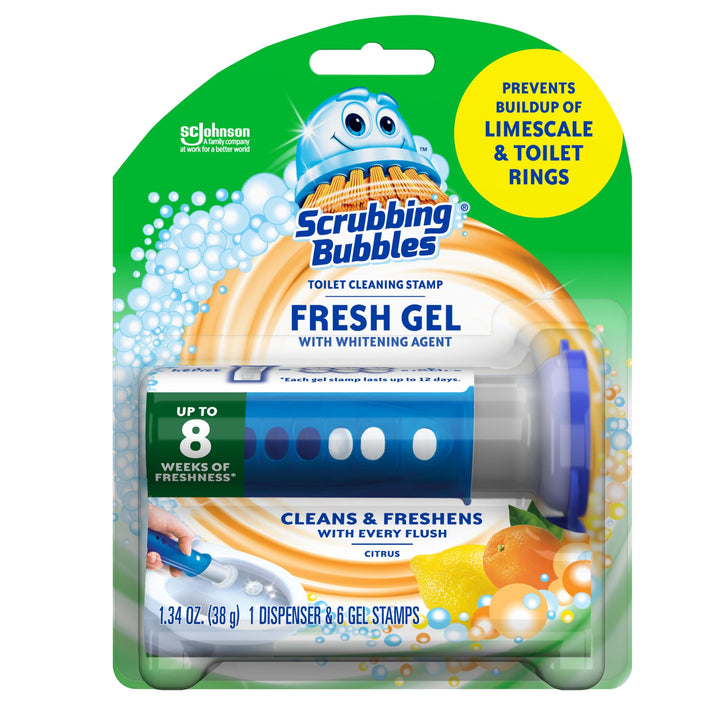 Scrubbing Bubbles Fresh Gel Toilet Bowl Cleaning Stamps