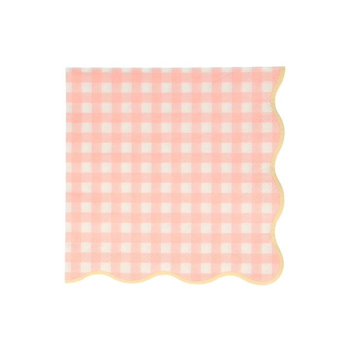 Gingham Large Napkins (Pack of 20)