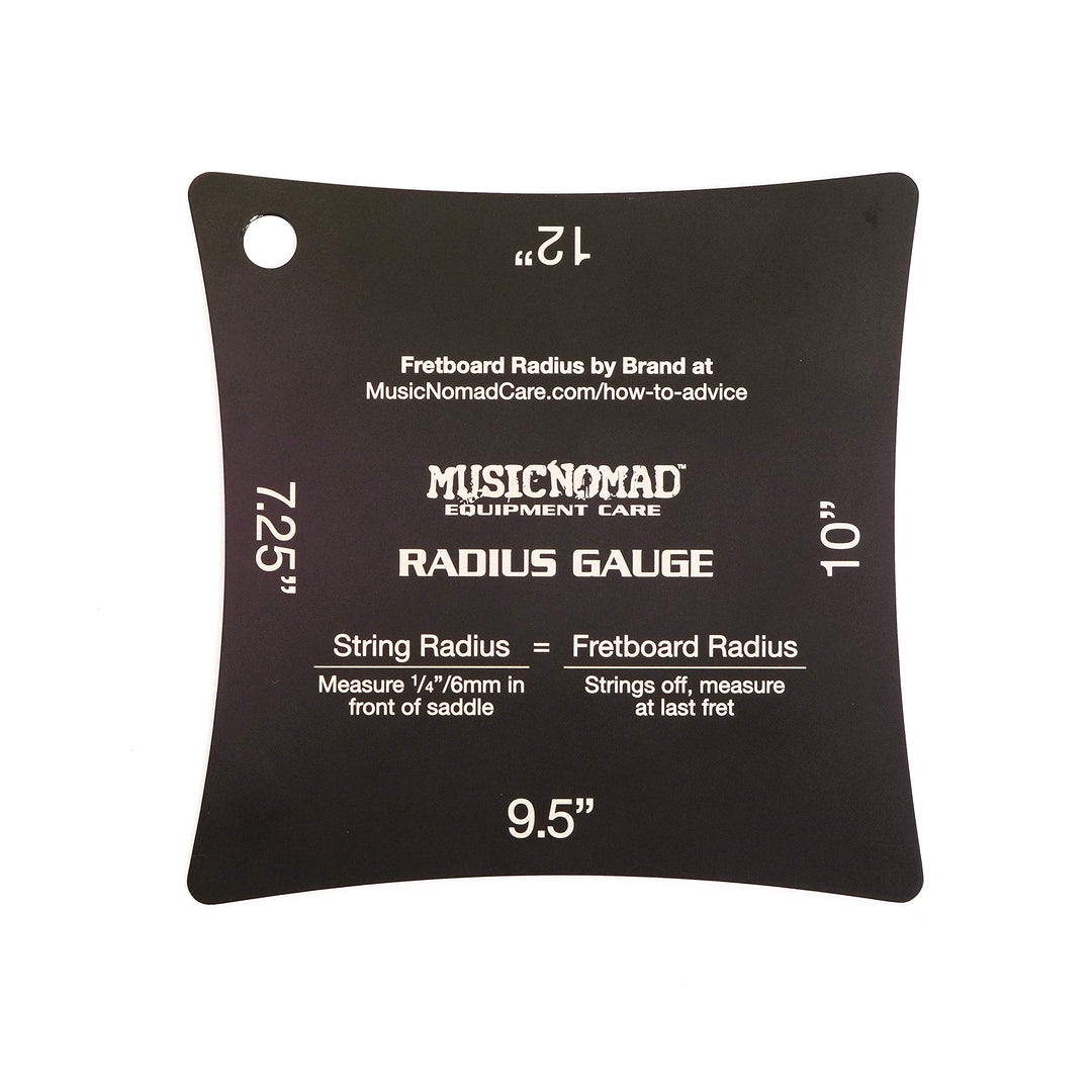 MusicNomad Precision Fretboard and String Radius Gauge 