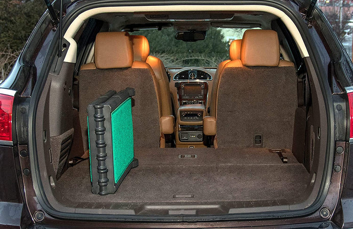 supertraX Ramps for Dogs and Cats, Maximum Traction Surface,Portable/Easy-Fold (No Tools Required),Built in Handle for Travel,5 Models, 42-71 Inches Long,Supports 150-200lbs,New Black/Green