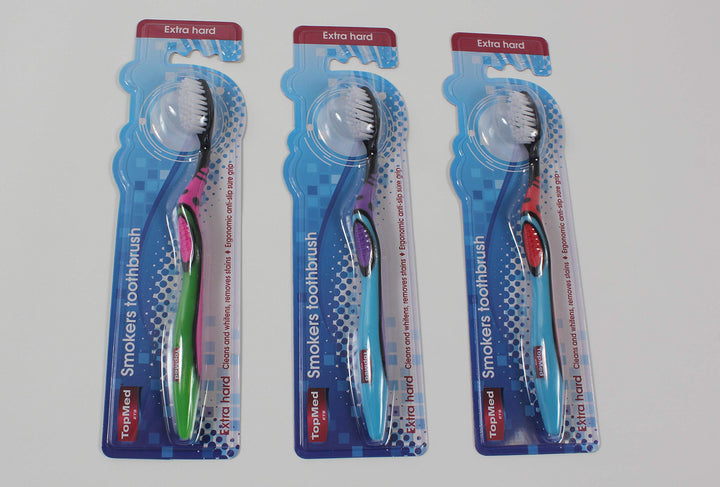 Top Med ETS Smokers Toothbrush Extra Hard (Color May Vary)