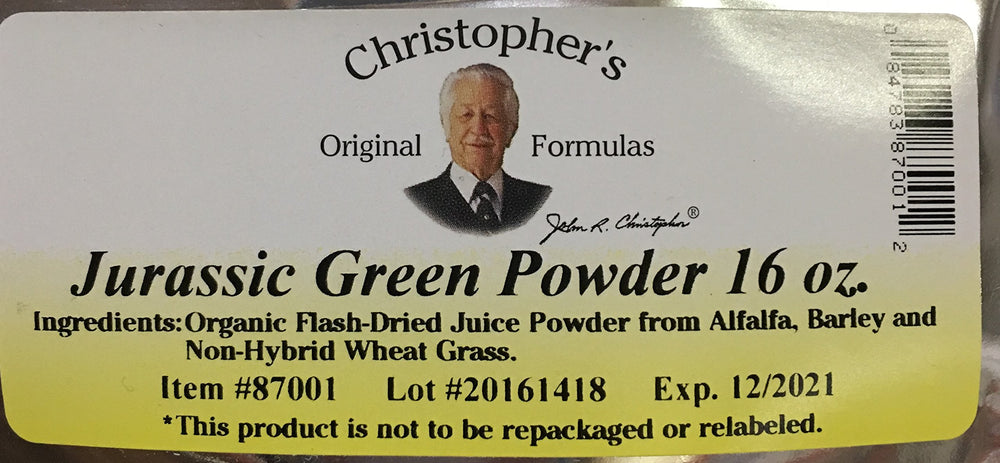 Christophers Original Formulas - Jurassic Green Powder - 16 Oz