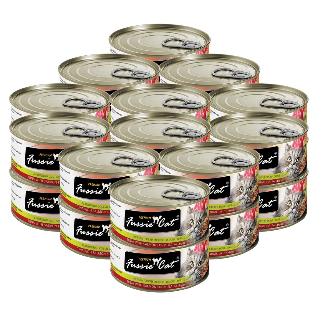 Premium Tuna &amp; Salmon in Aspic Grain-Free Wet Cat Food - 2.82oz Cans - Case of 24 Cans (Tuna &amp; Salmon in Aspic)