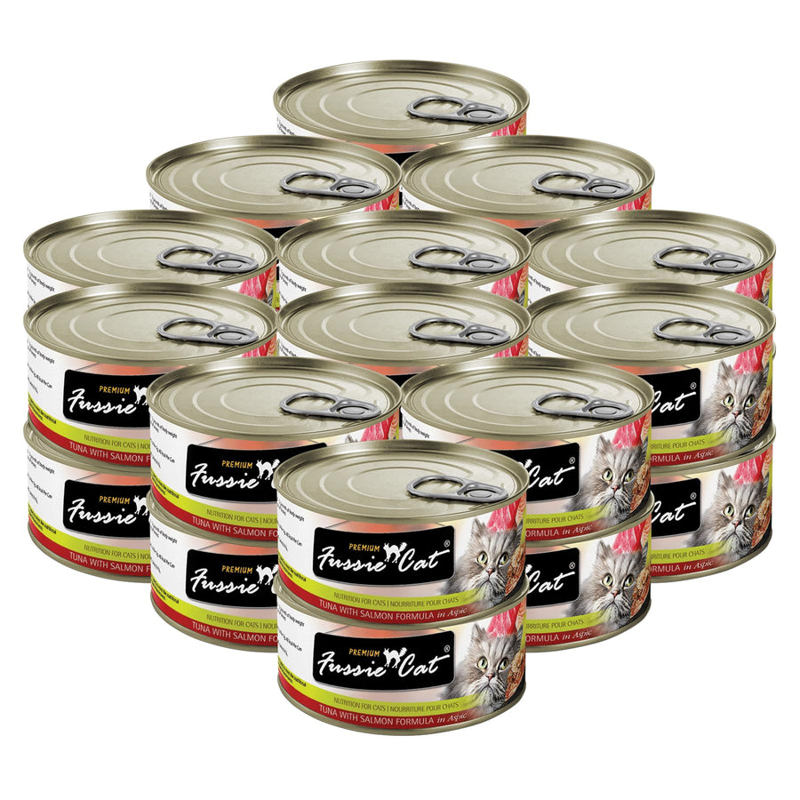 Premium Tuna & Salmon in Aspic Grain-Free Wet Cat Food - 2.82oz Cans - Case of 24 Cans (Tuna & Salmon in Aspic)