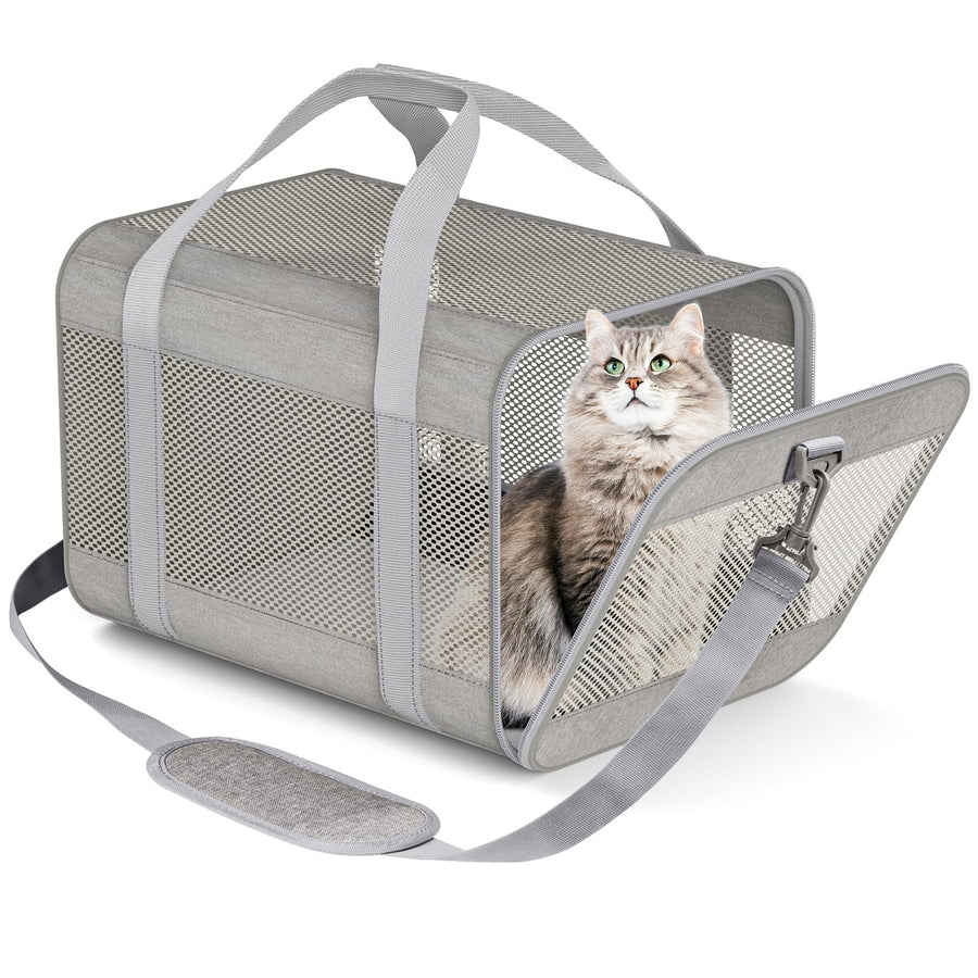 Cat Carrier Dog Carriers for Small Dogs Soft Slided Airline Approved Collapsible Pet Travel Carrier, Small (16.3 L x 11.8 H x 12.4 W)