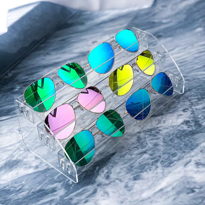 Nail Polish Holder Organizer Clear Acrylic Nail Polish Tray Fingernail Polish Display case 3 layers Essential Oils Holder Makeup Organizer