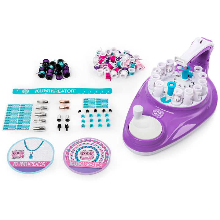 , 2-in-1 KumiKreator, Necklace and Friendship Bracelet Maker Activity Kit, for Ages 8 and Up