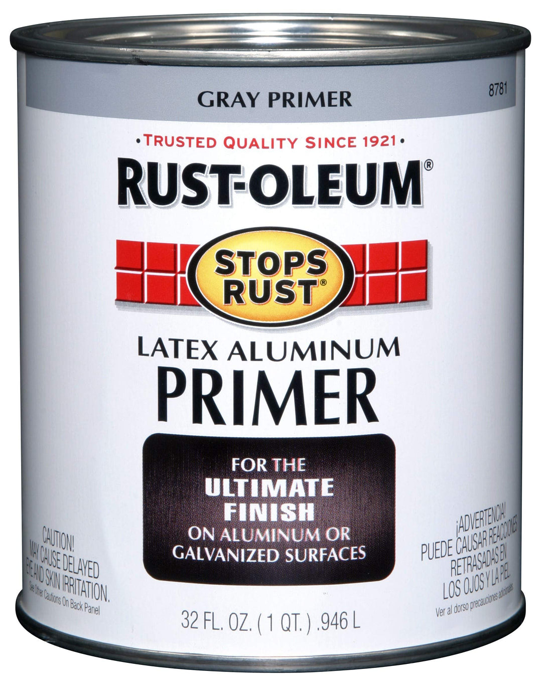 8781502 Stops Rust Aluminum Flat Primer, 32 Fl Oz (Pack of 1)