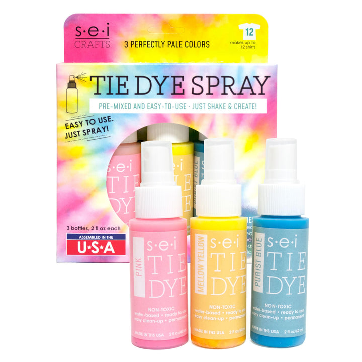 S.E.I. Perfectly Pale Tie Dye Kit 3 Pack: Pre-Mixed Spr