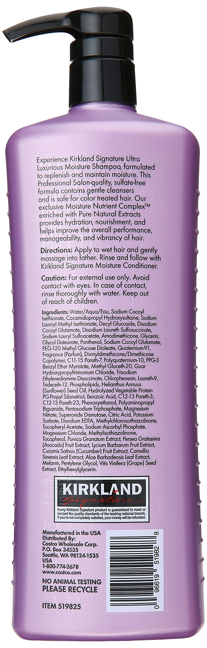 Kirkland Signature Professional Salon Formula Moisture 