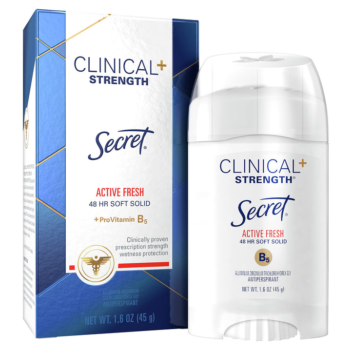 Clinical Strength Soft Solid Antiperspirant and Deodorant, Active Fresh, 1.6 oz