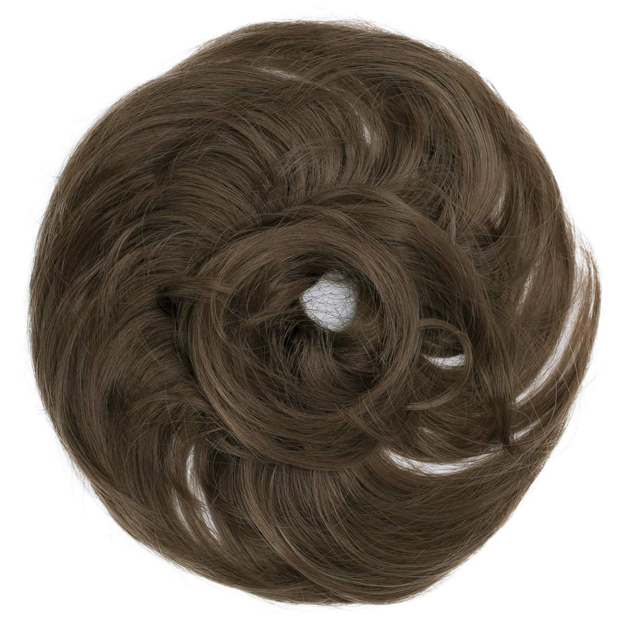 light brown 10A : PRETTYSHOP Scrunchie Bun Up Do Hair piece Hair Ribbon Ponytail Extensions Wavy Curly or Messy Various Colors(light brown 10A)