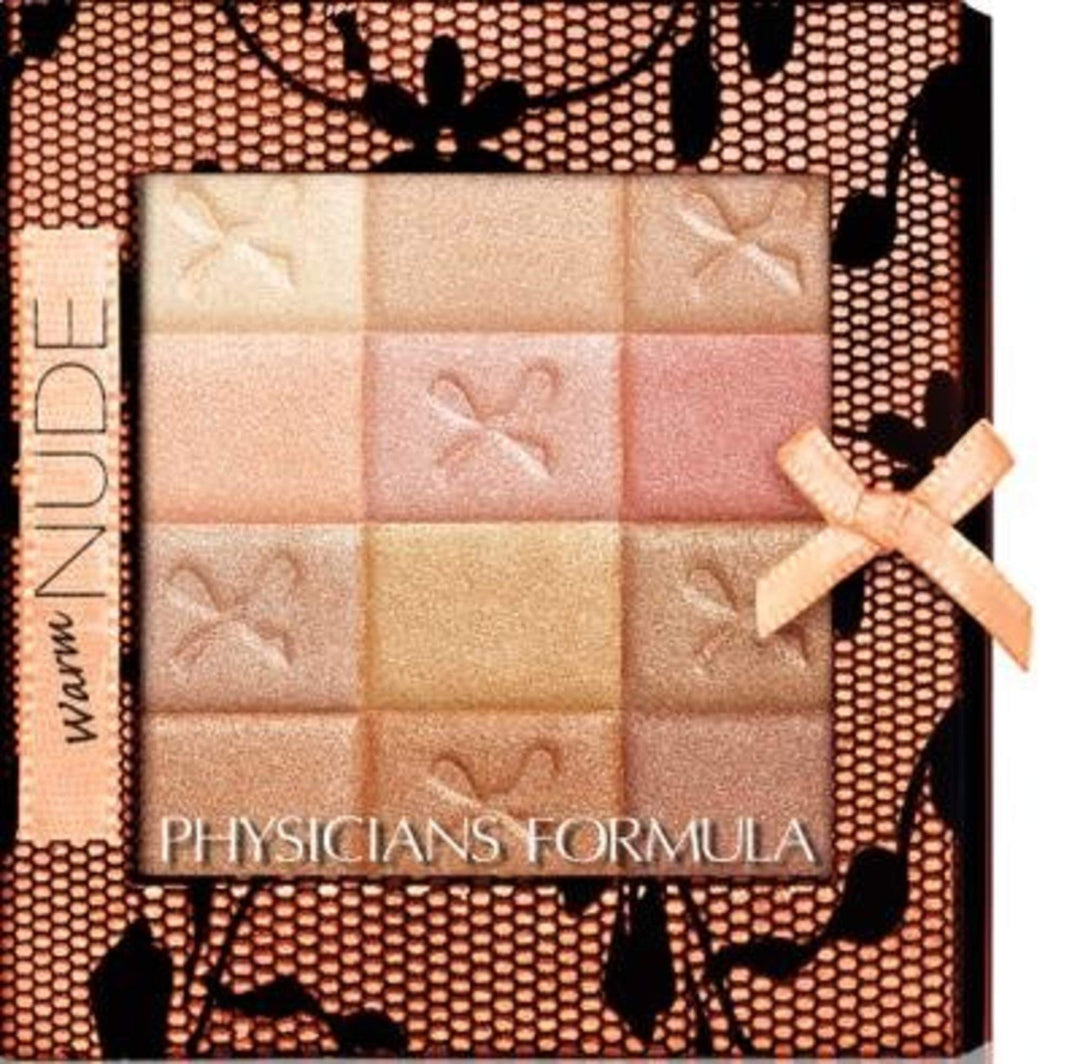 Shimmer Strips All-in-1 Custom Nude Palette for Face &amp; Eyes, Warm Nude, 0.26 Ounce